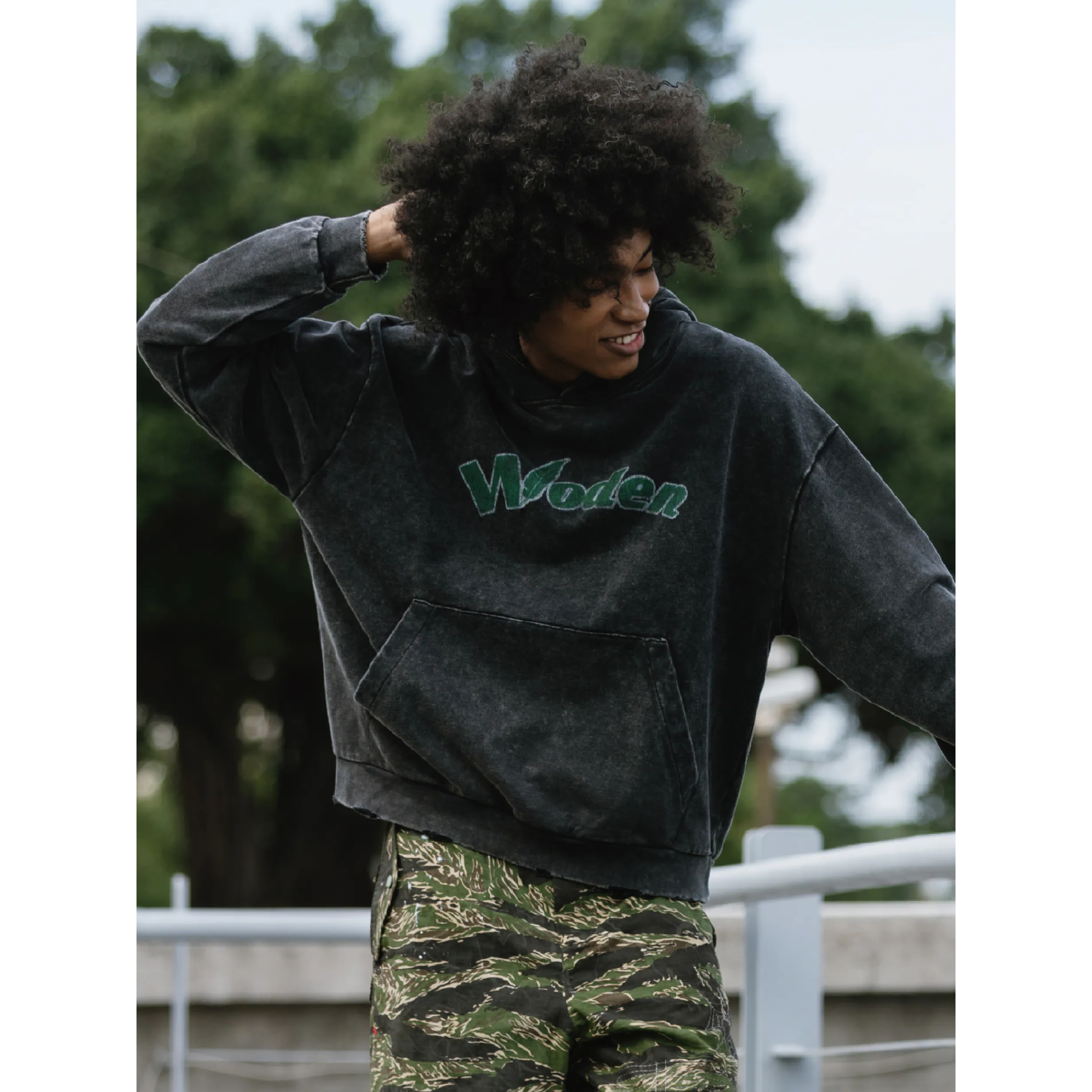 WODEN Washed Classic Logo Hoodie 水洗經典Logo帽Tee