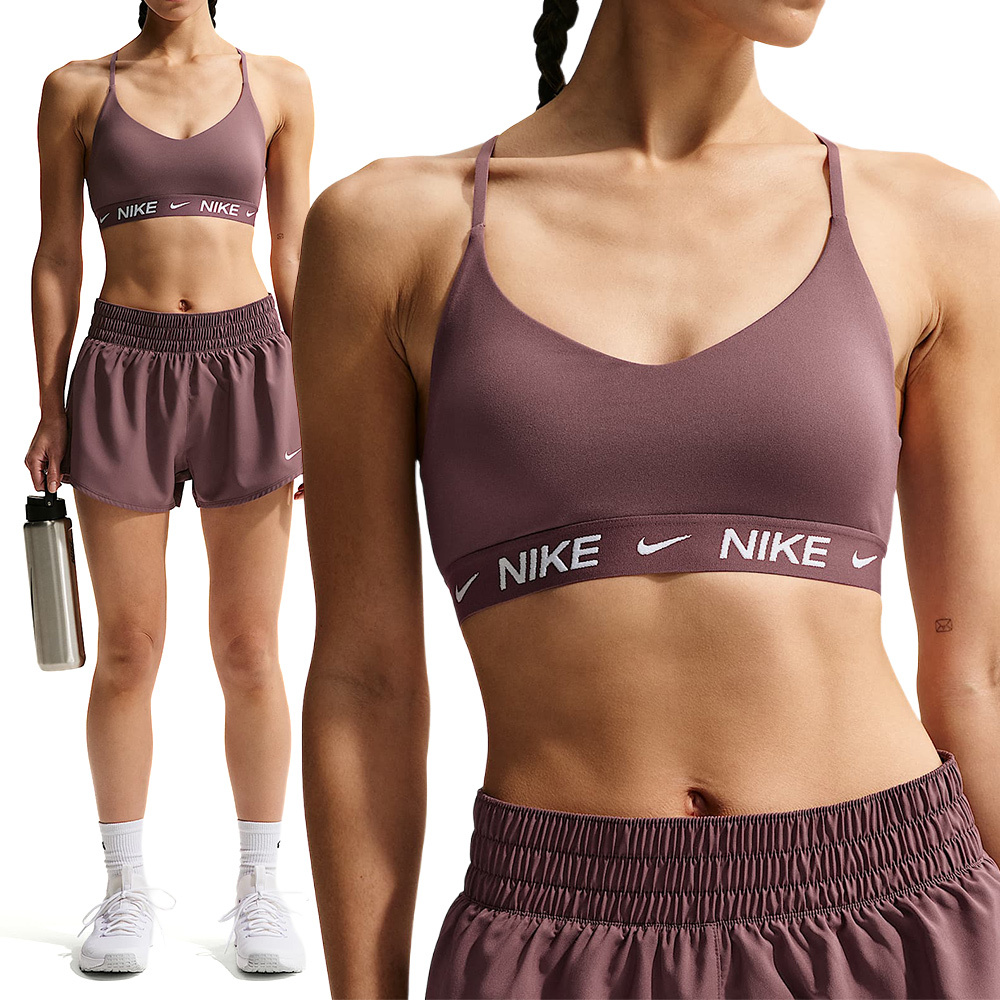 Nike As W Nk Df Indy Lgt Spt Bra 女款 藕紫色 低強度 運動內衣 FD1063-502