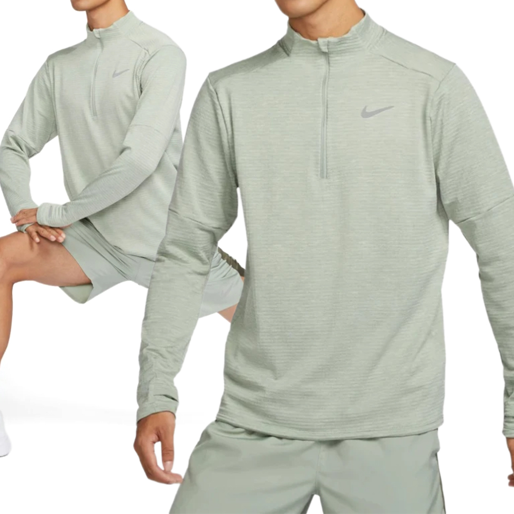 Nike TF RPL Element HZ 男款 綠色 運動 訓練 指套 休閒 上衣 長袖 FZ1150-370