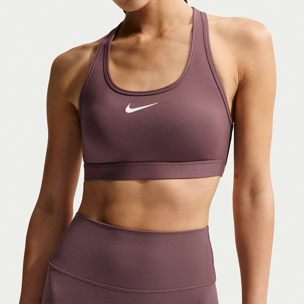 Nike Swsh Med Spt Bra 女款 乾燥玫瑰色 中強度 瑜伽 訓練 運動內衣 DX6822-502