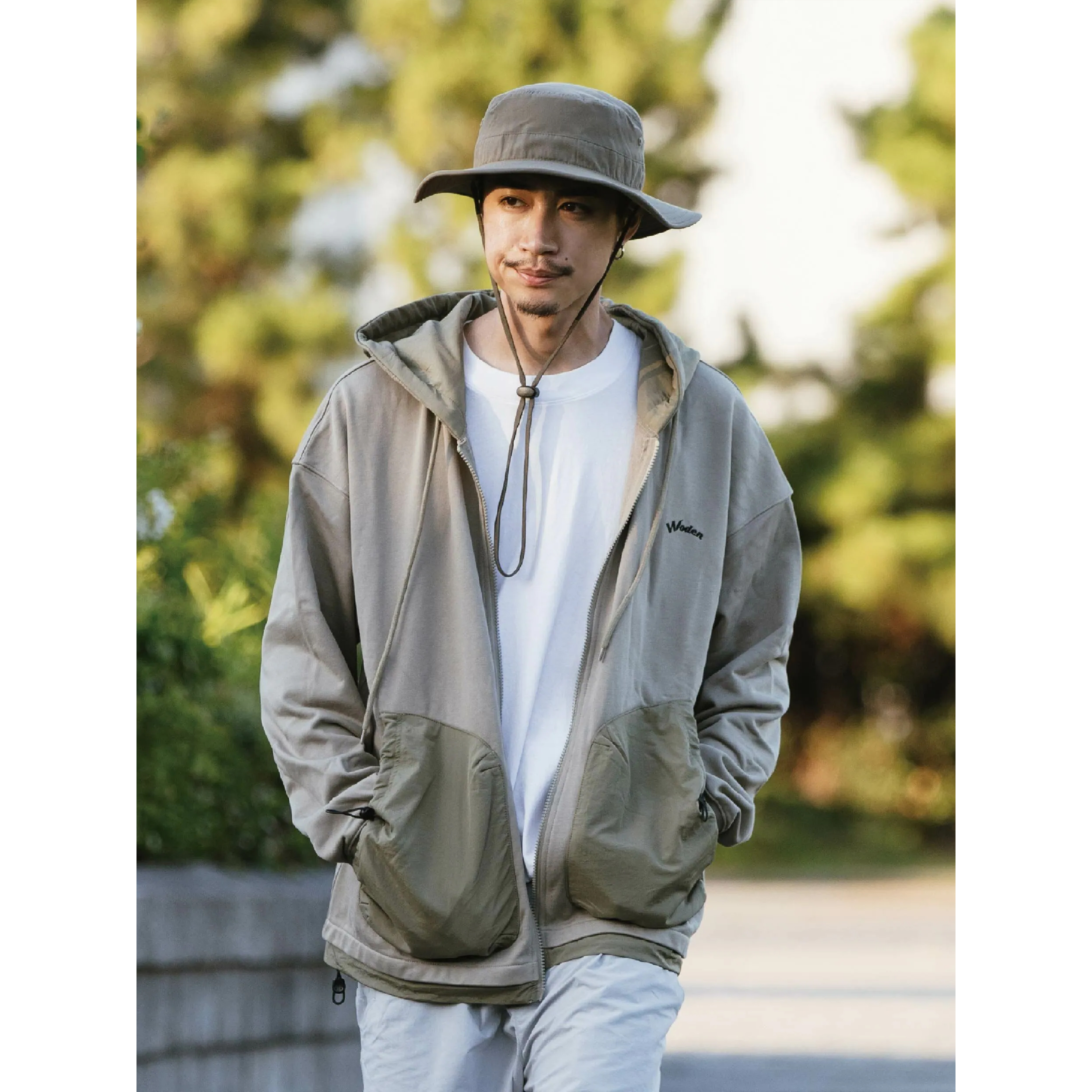 WODEN® Patchwork Hoodie Jacket 異材質拼接 連帽外套