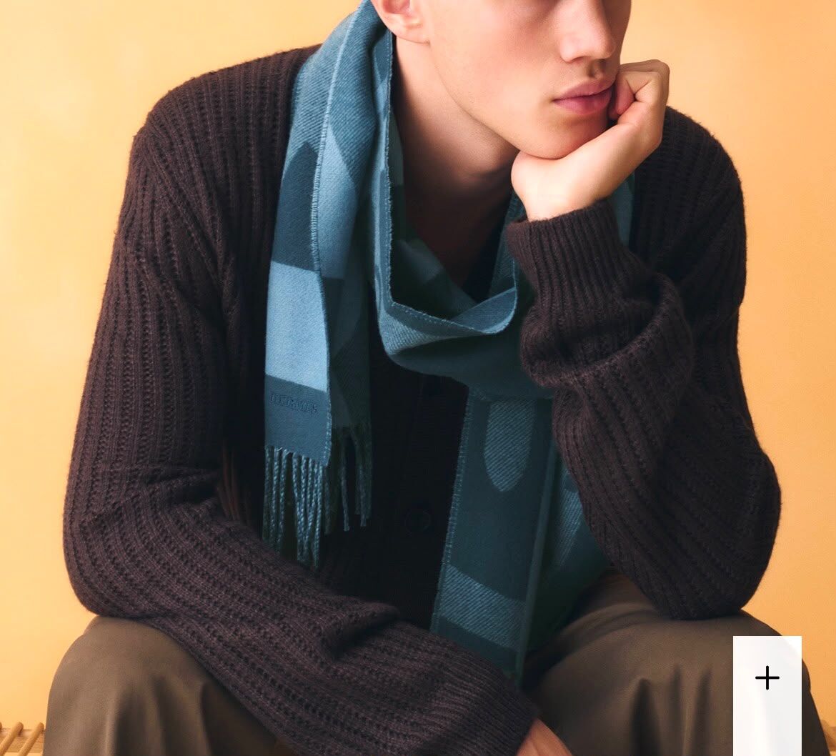 全新HERMES圍巾 25x170cm 藍色羊絨 H394849T 05 Ready Steady Go scarf #BRAND NEW #香榭站正品