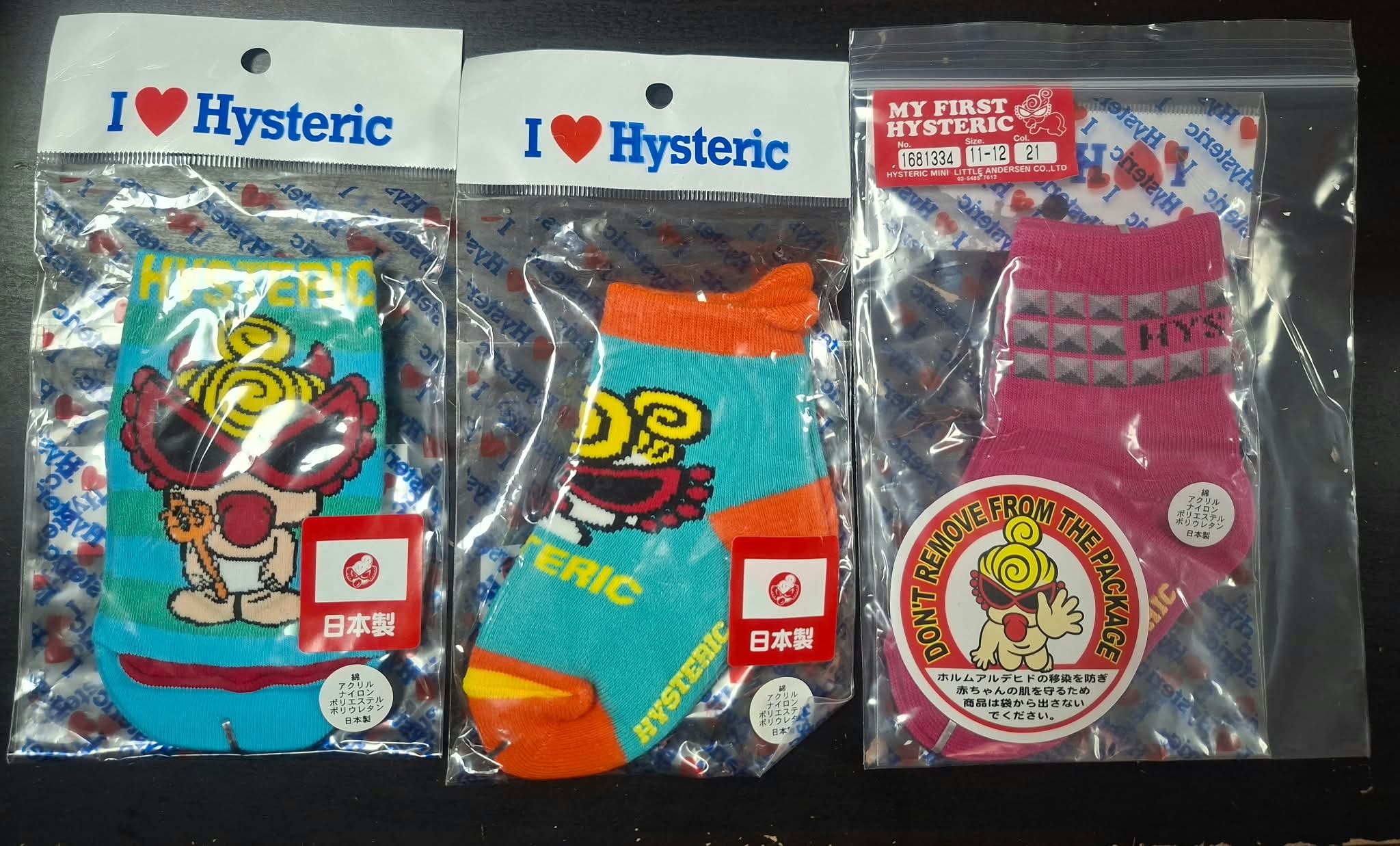 Hysteric Mini BB襪,清貨貨品,不設退換,J268 HY403