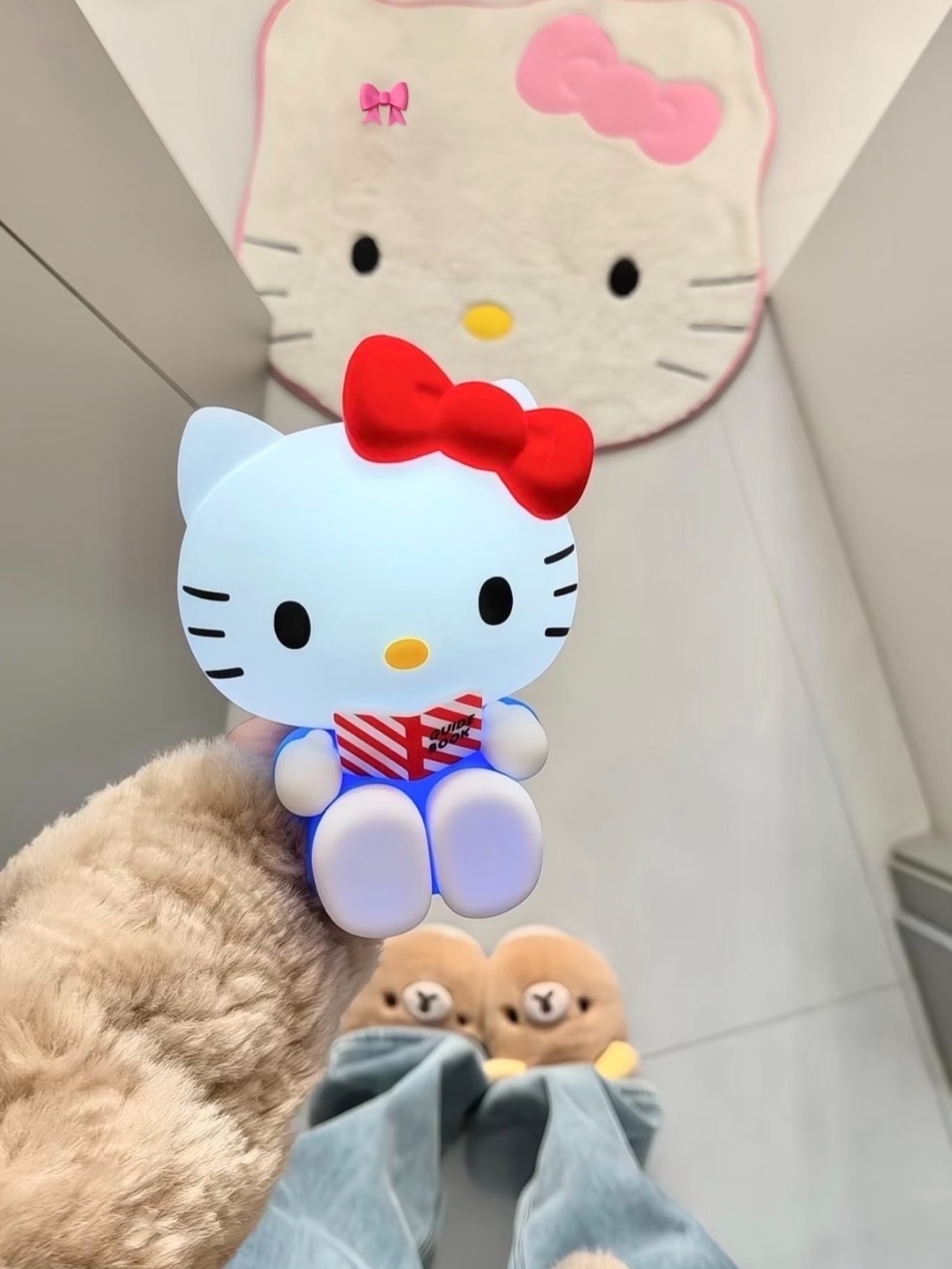 正版授權 SANRIO 三麗鷗 HELLO KITTY 拍拍小夜燈