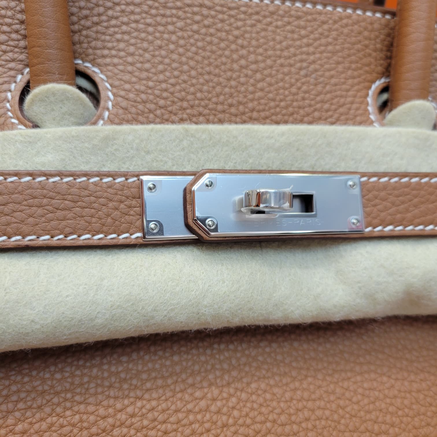 HERMES Birkin 30 Gold CK Togo 金棕銀扣