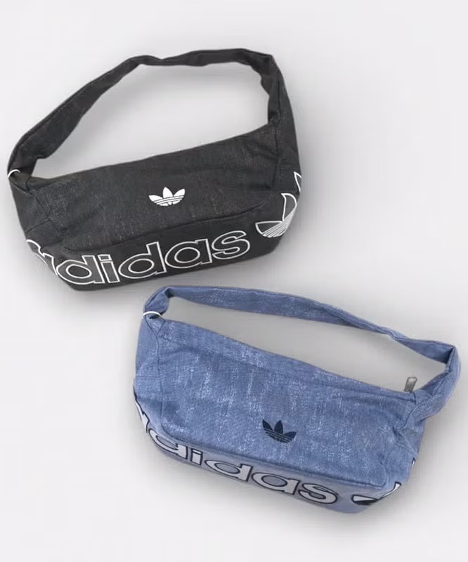 ADIDAS SH BAG S WASH 單肩包 手提包 三葉草 丹寧 水洗 牛仔 黑色 KE0683 藍色 KE0684 / 調貨