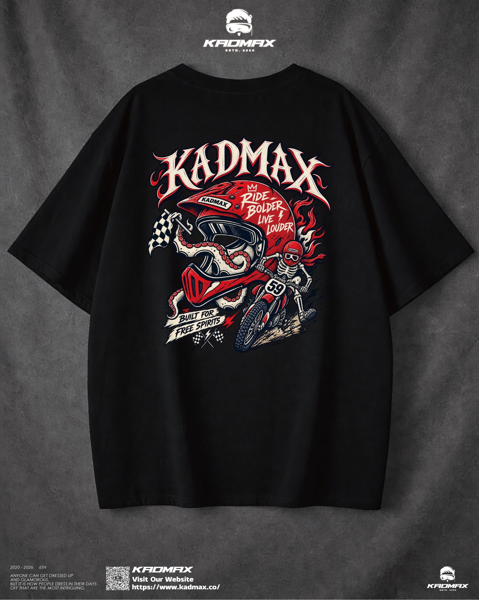 KADMAX大尺碼-海洋越野短袖TEE〈KMSS2619〉
