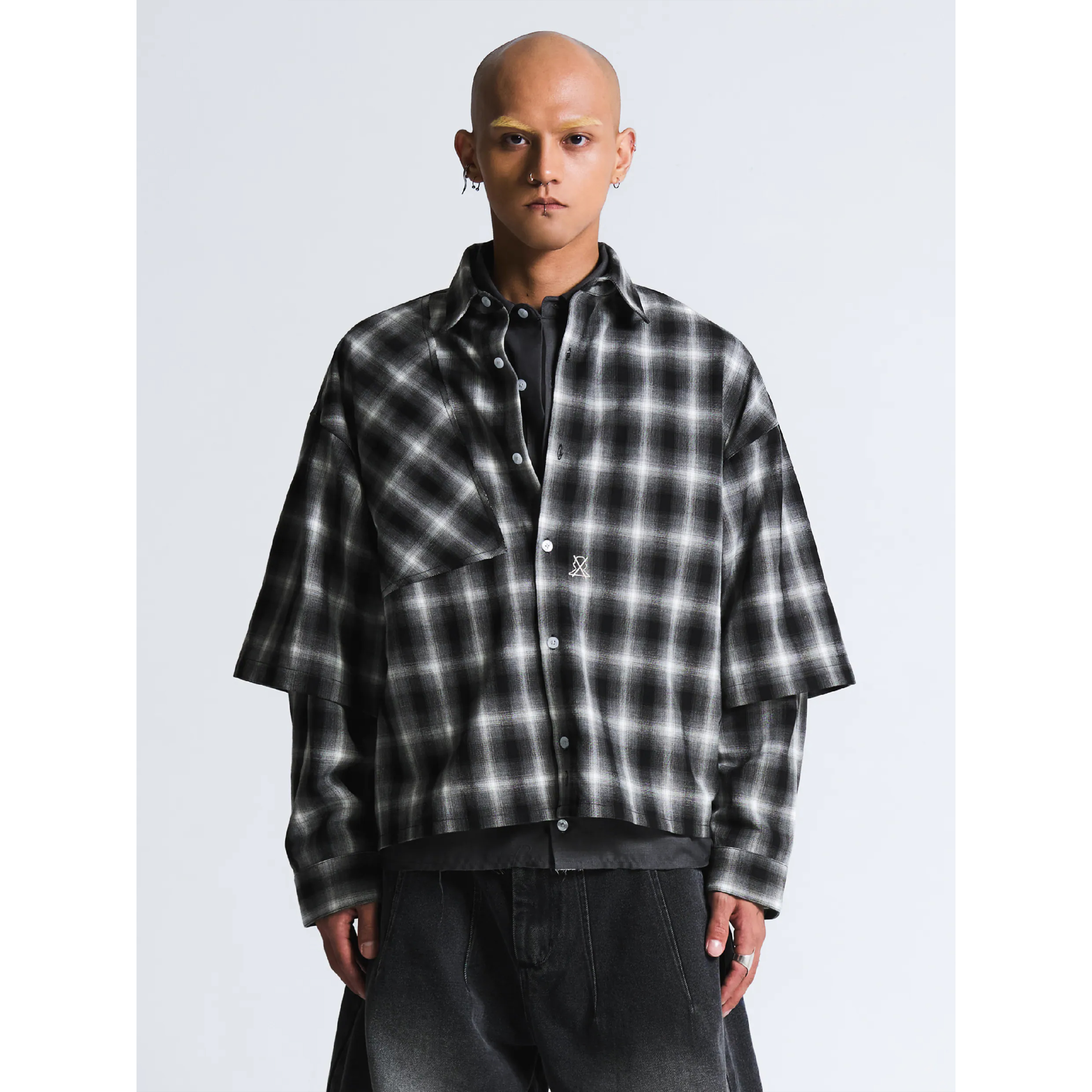Wall Of Sound "LINOLEUM" Check Shelter Shirt