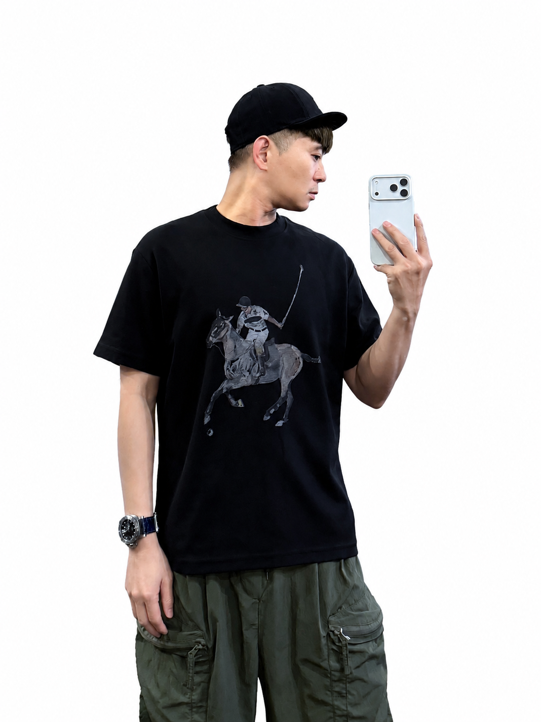 『新品上市』重磅騎士駿影短T(NOF2604Z8039)-黑