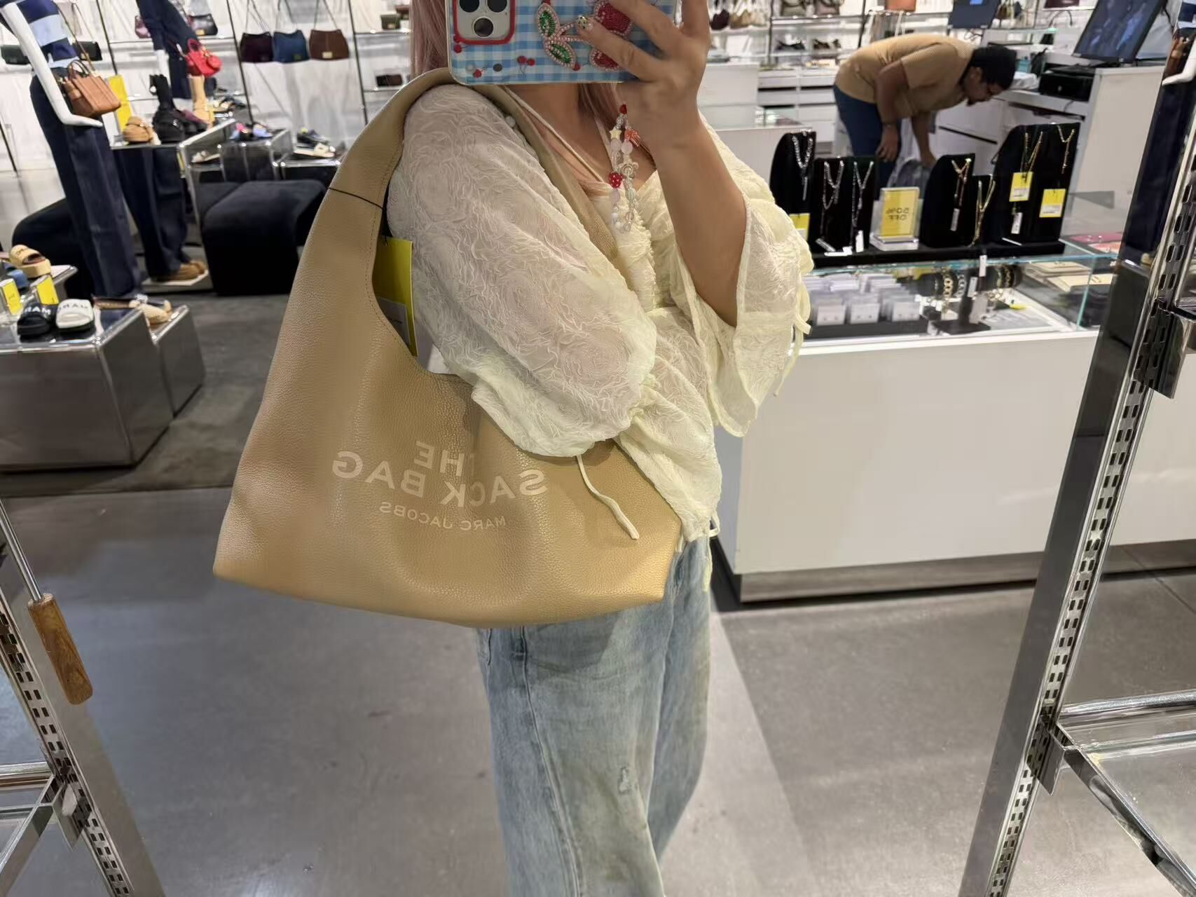 【預購】D090515 Marc Jacobs 荔枝紋單肩包 (啡色)