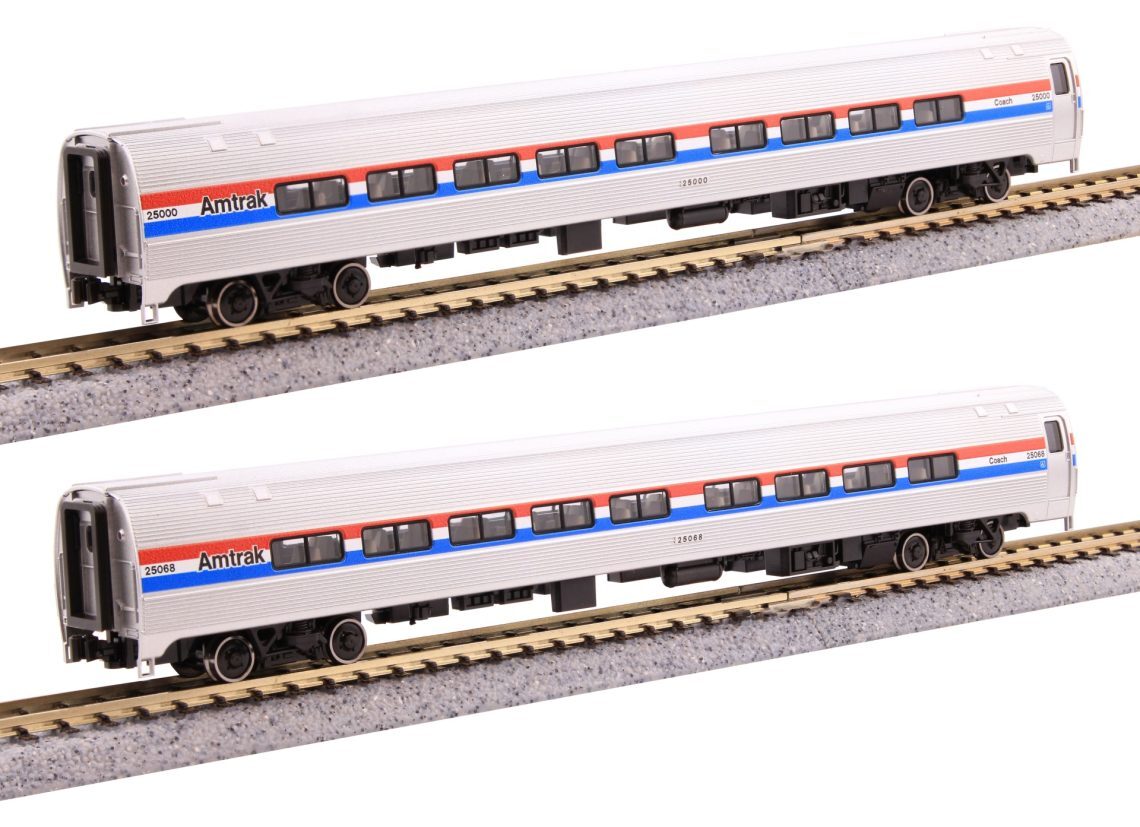 Kato 106-6293 N scale Amfleet II Coach 2 Car Set Phase III