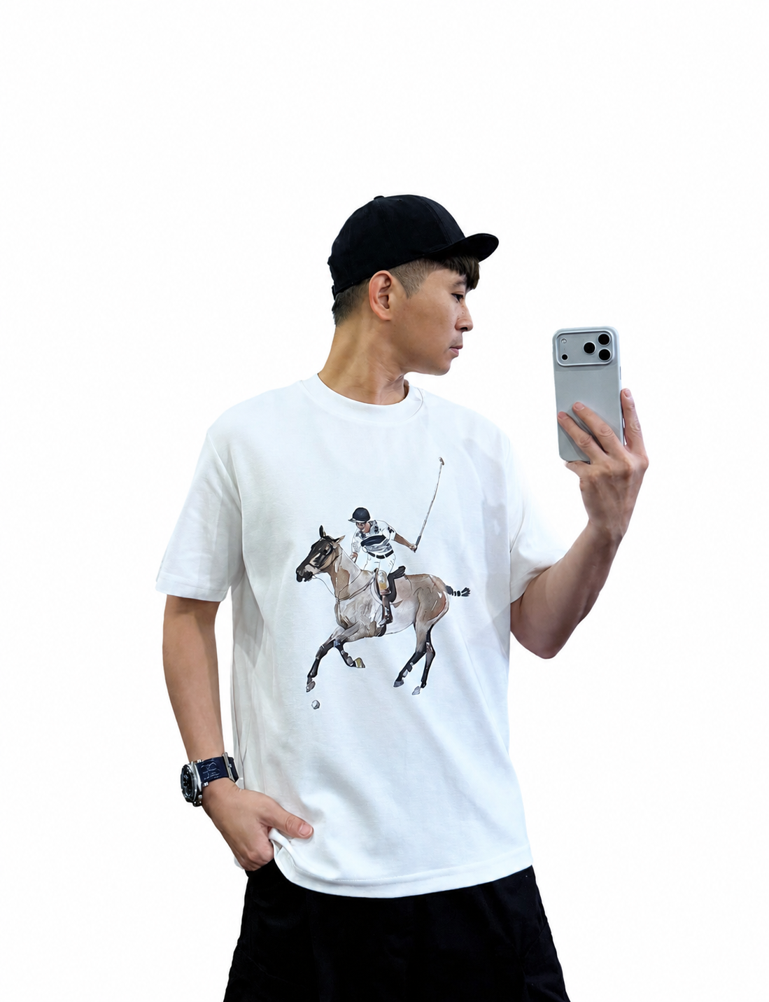 『新品上市』重磅騎士駿影短T(NOF2604Z8039)-白