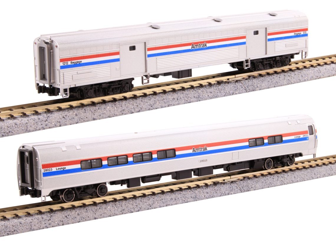 Kato 106-6294 N scale Amfleet II Cafe & Baggage 2 Car Set Phase III