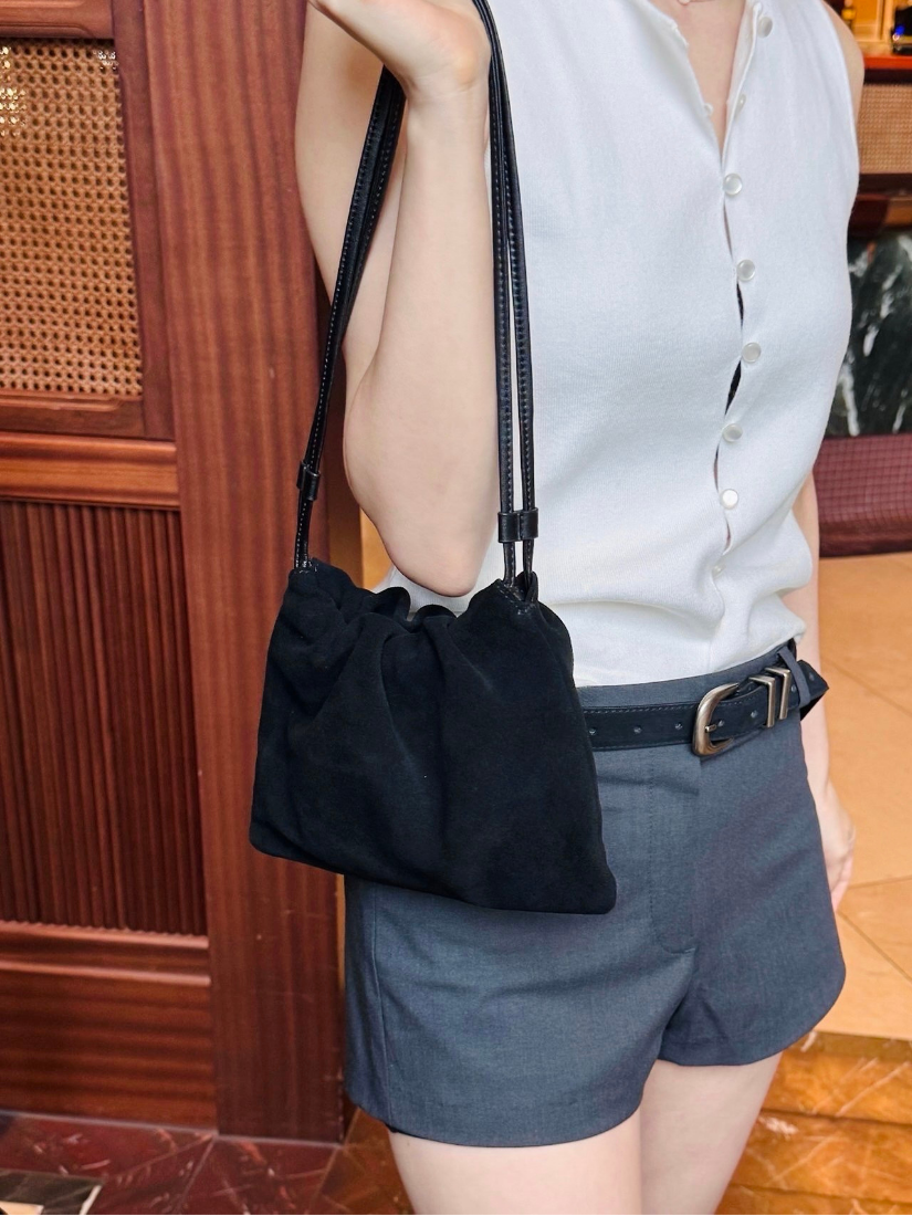 復古麂皮迷你包  [ 2色 ]