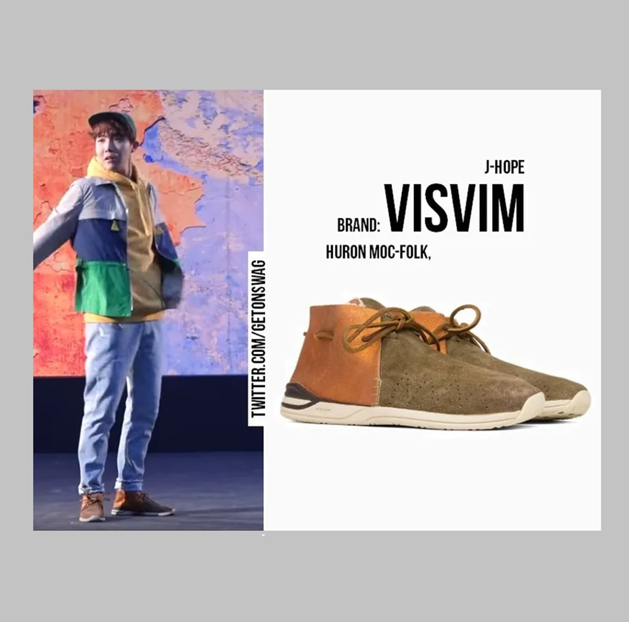 VISVIM HURON MOC FOLK - BEIGE SIZE 9 PRE ORDER ITEM (預訂中)