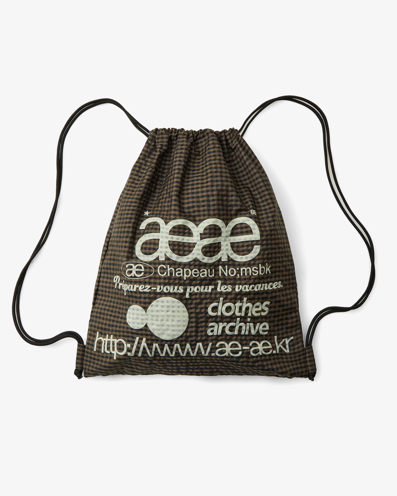 WEB LOGO CHECK GYM SACK
