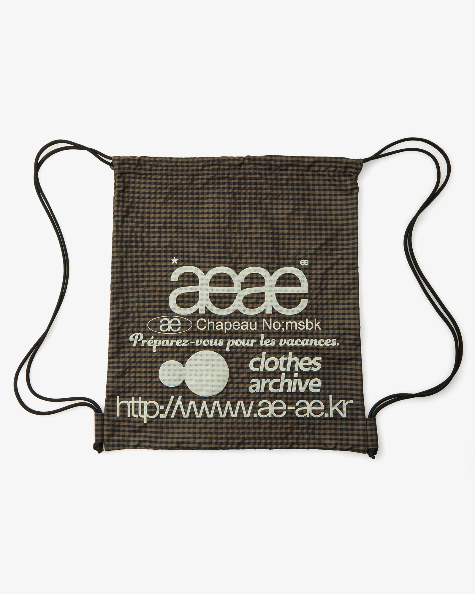 WEB LOGO CHECK GYM SACK