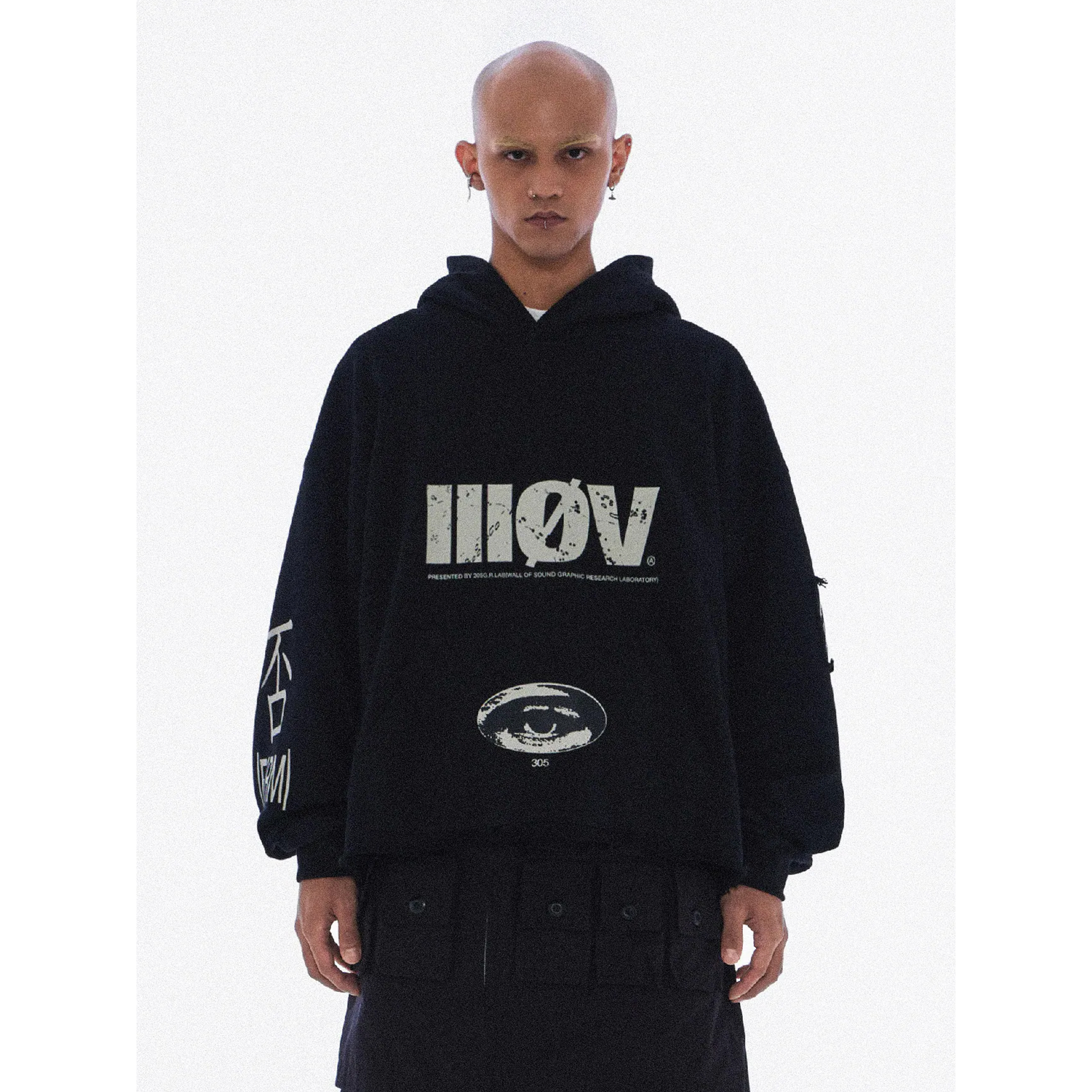 Wall Of Sound "HOOKS" 5-3X Cropped Hoodie