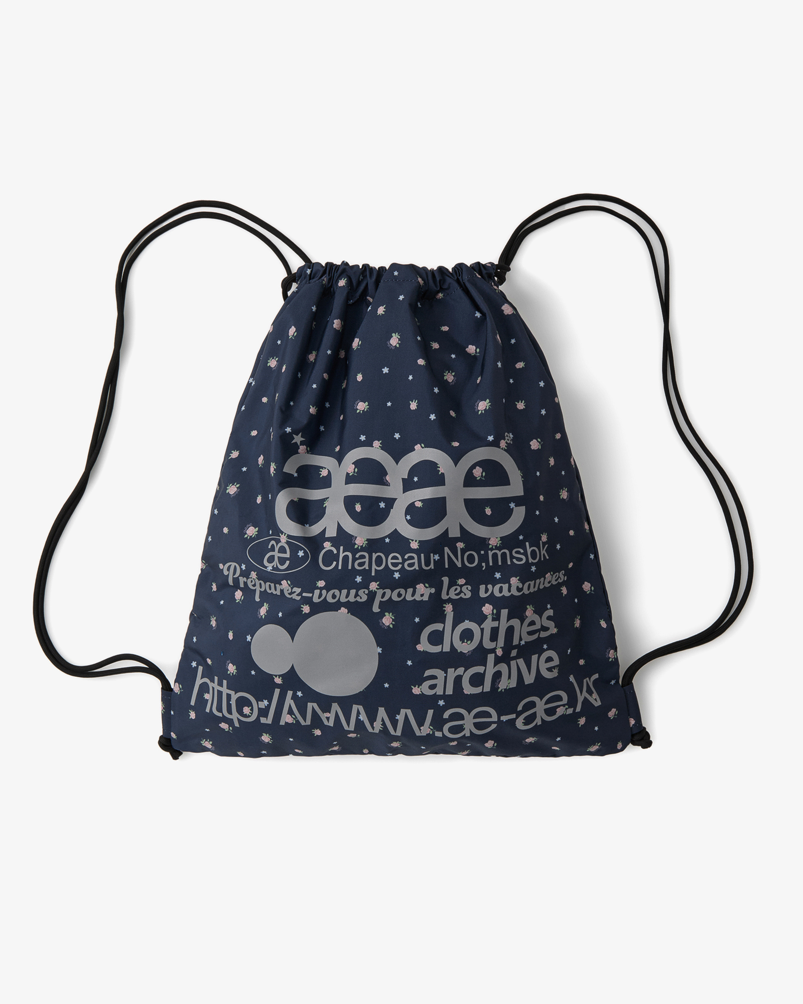 WEB LOGO FLOWER GYM SACK