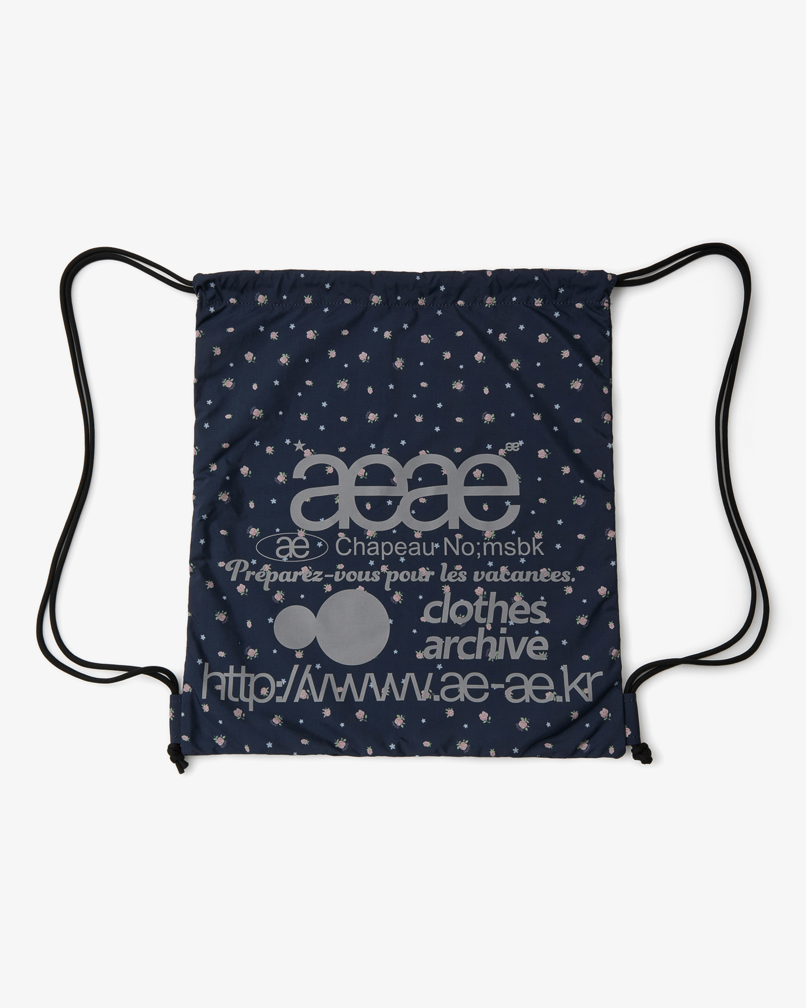 WEB LOGO FLOWER GYM SACK