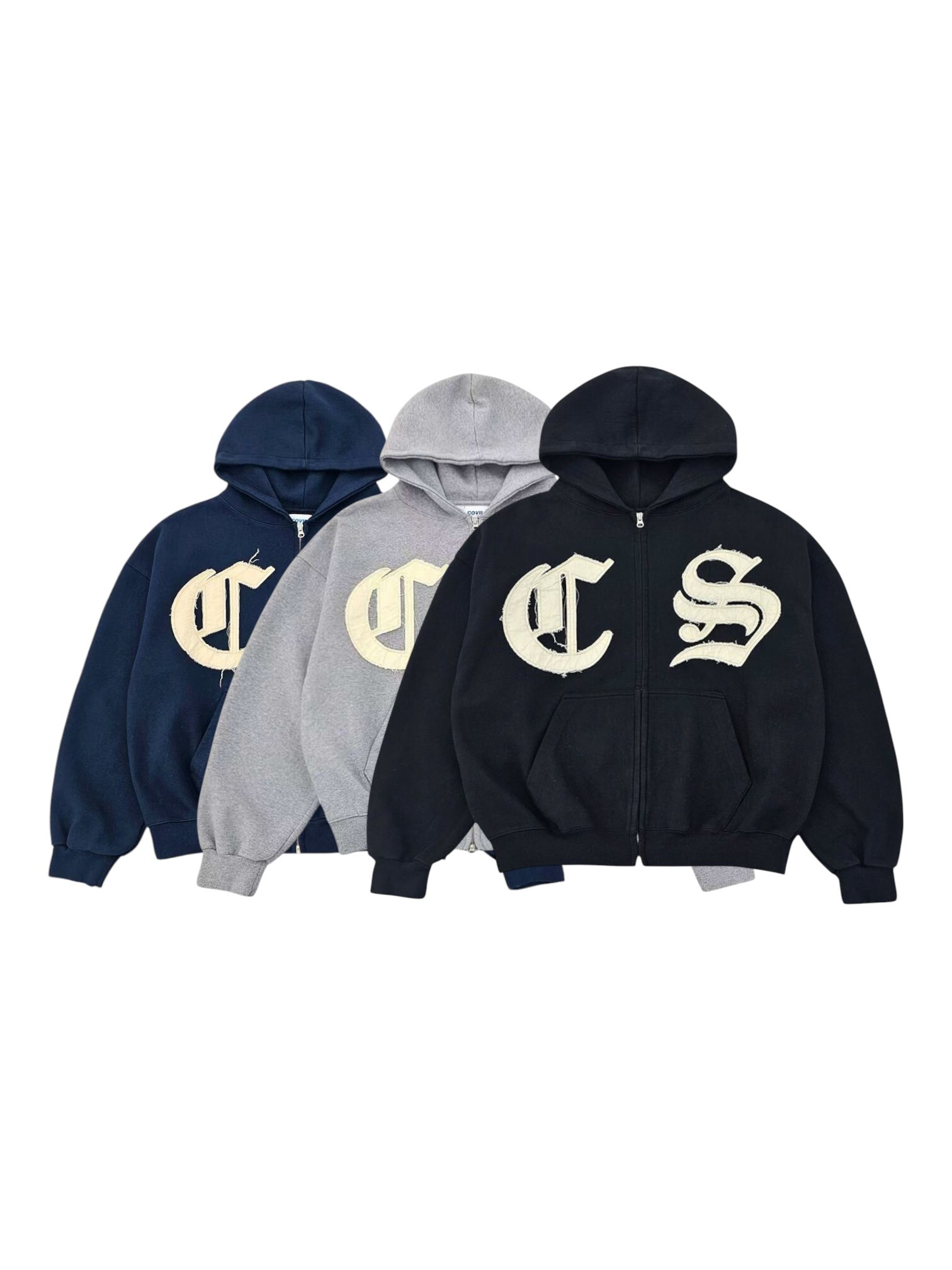 《K》CS歌德貼布字連帽外套