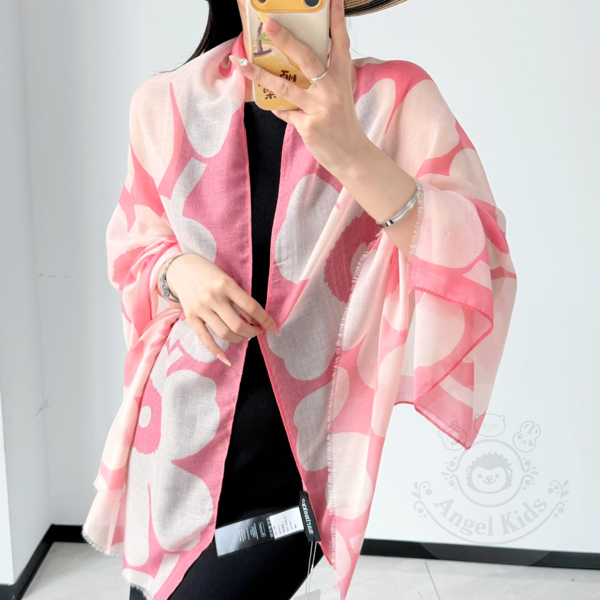 包郵優惠 Marimekko 印花羊毛混紡絲巾 @2608