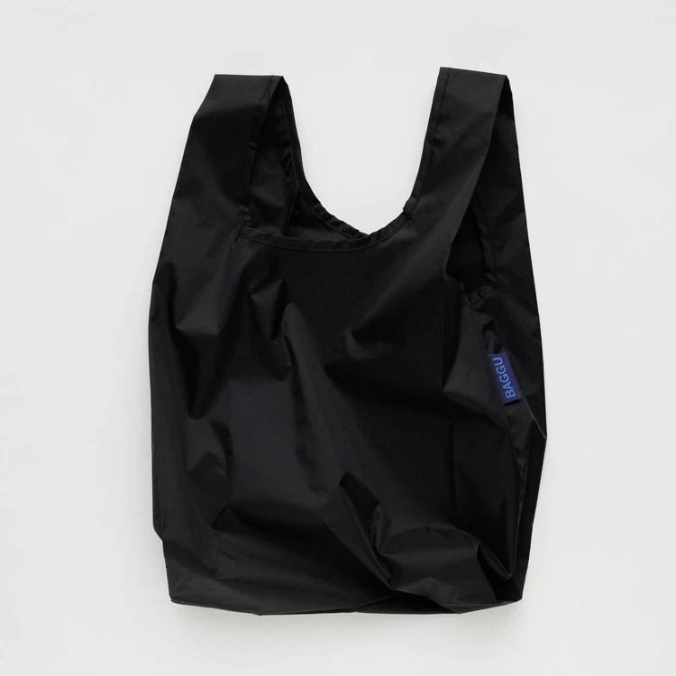 美國 BAGGU 單色口袋購物包 黑 (S)