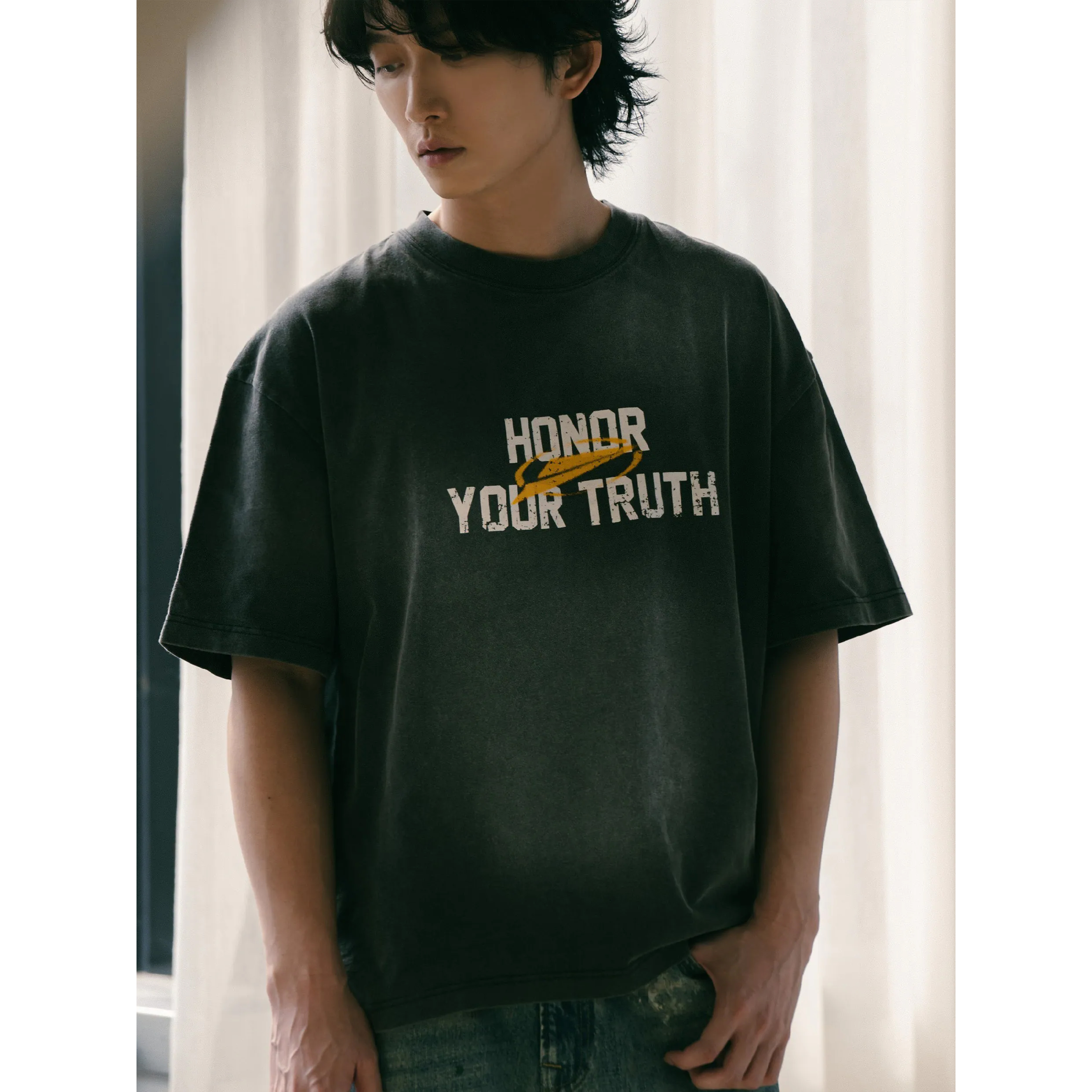 SENSE x Fengme Washed Boxy Cut Tee [SNExFM-T01]
