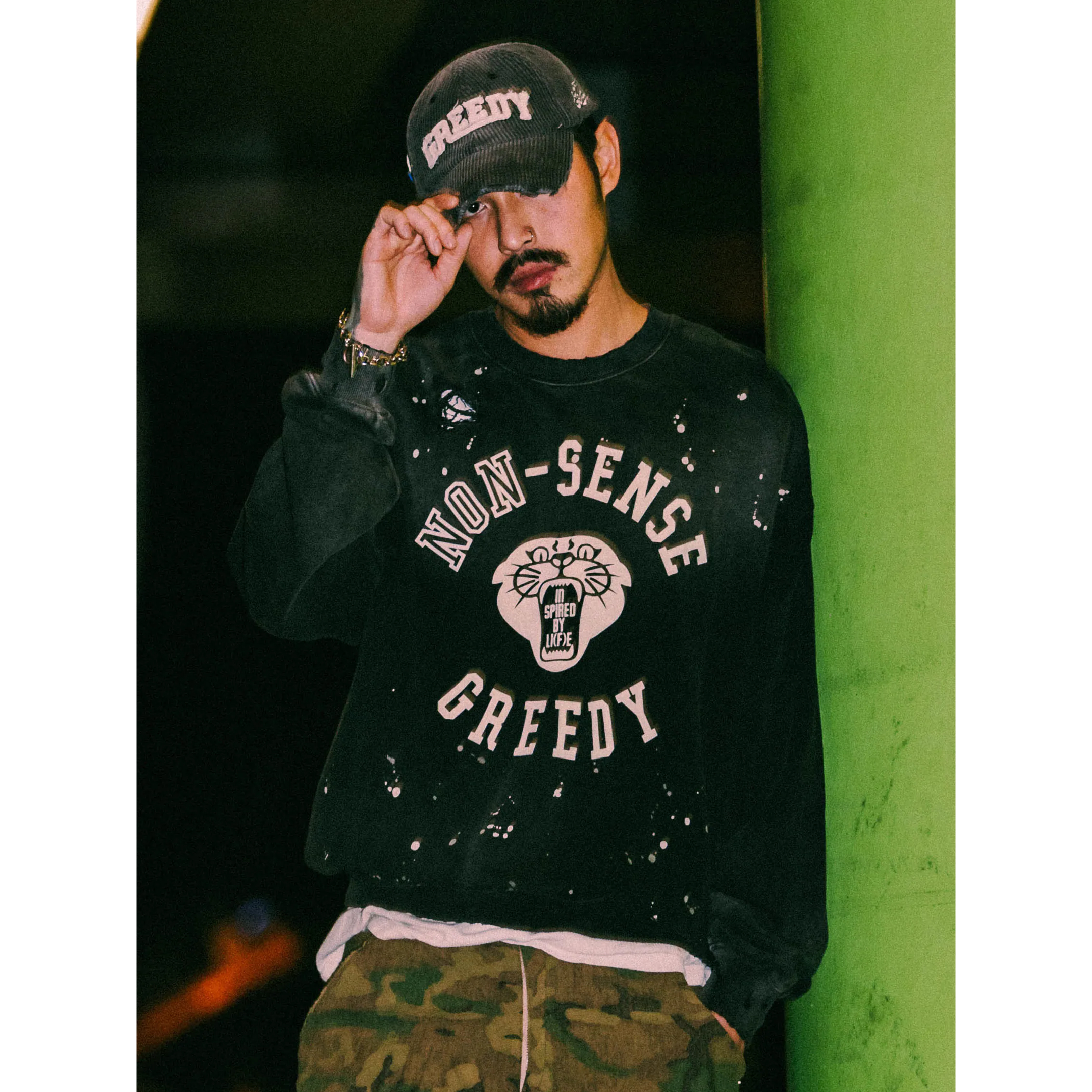 SENSE Wash Faded Crewneck [Nonsense-02]