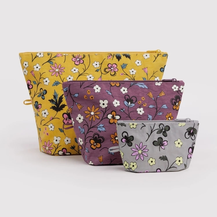 美國 BAGGU 化妝包組 花花草草