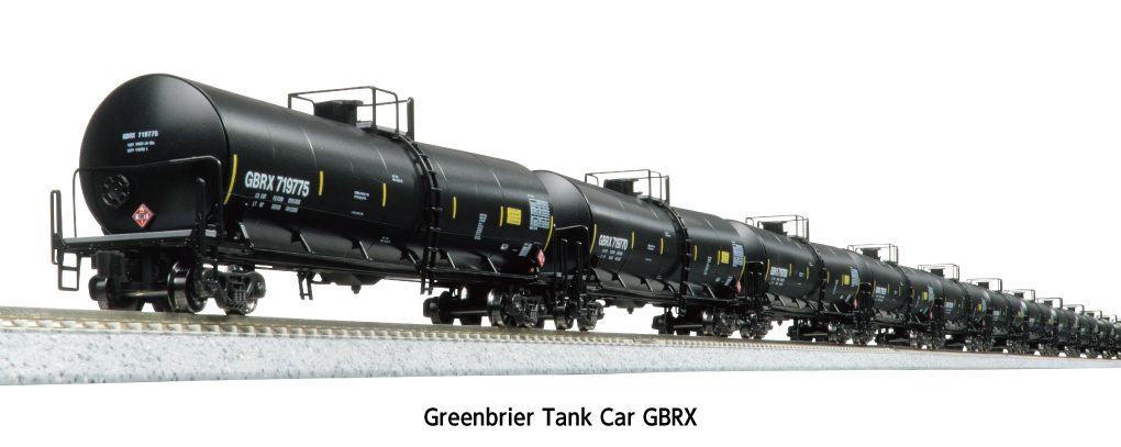 Kato 106-4802 N scale Greenbrier Tank Car 8 Car Set, GBRX Set B