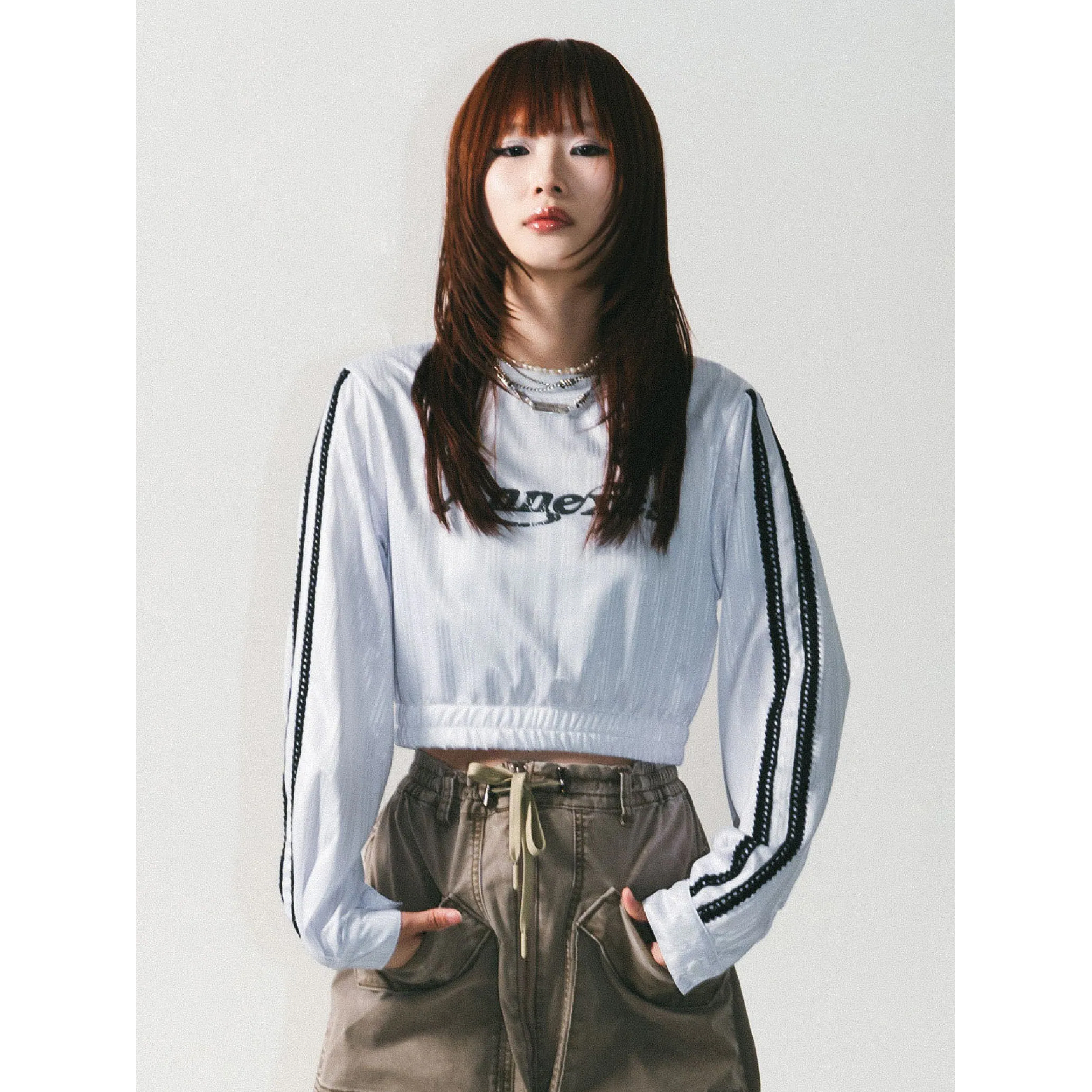 SENSE "Annexes"Sport Cropped Top [L24-49]
