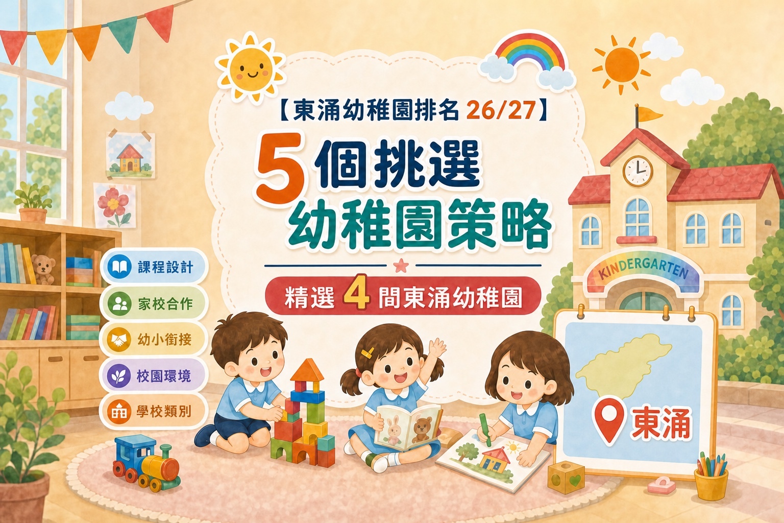 【東涌幼稚園排名26/27】5 個挑選幼稚園策略｜精選 4 間東涌幼稚園