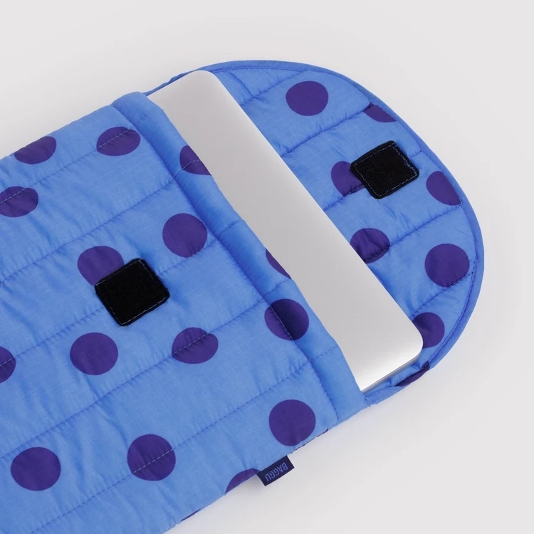 美國 BAGGU 空氣電腦包 點點 藍