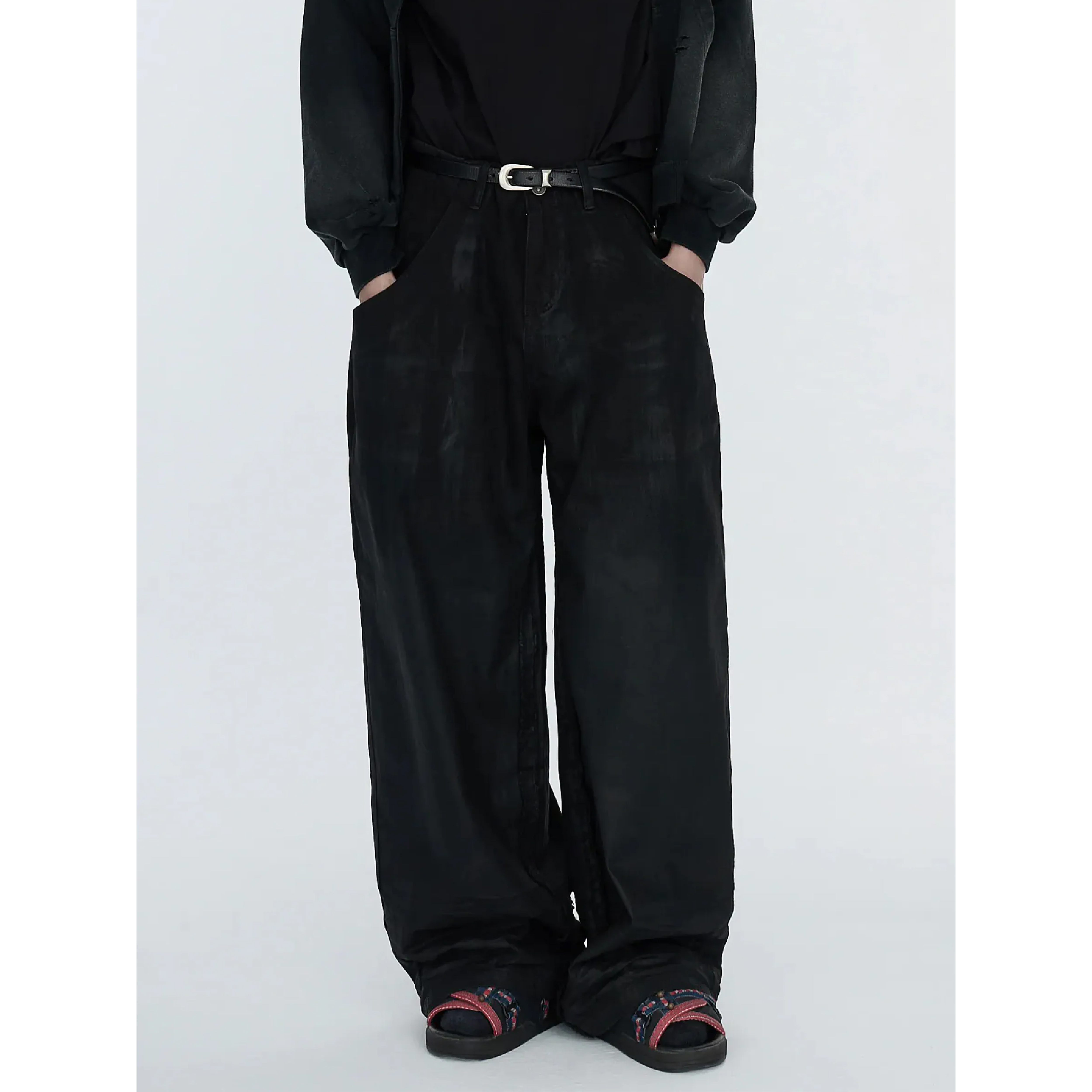 pip Waxed Wide Trouser
