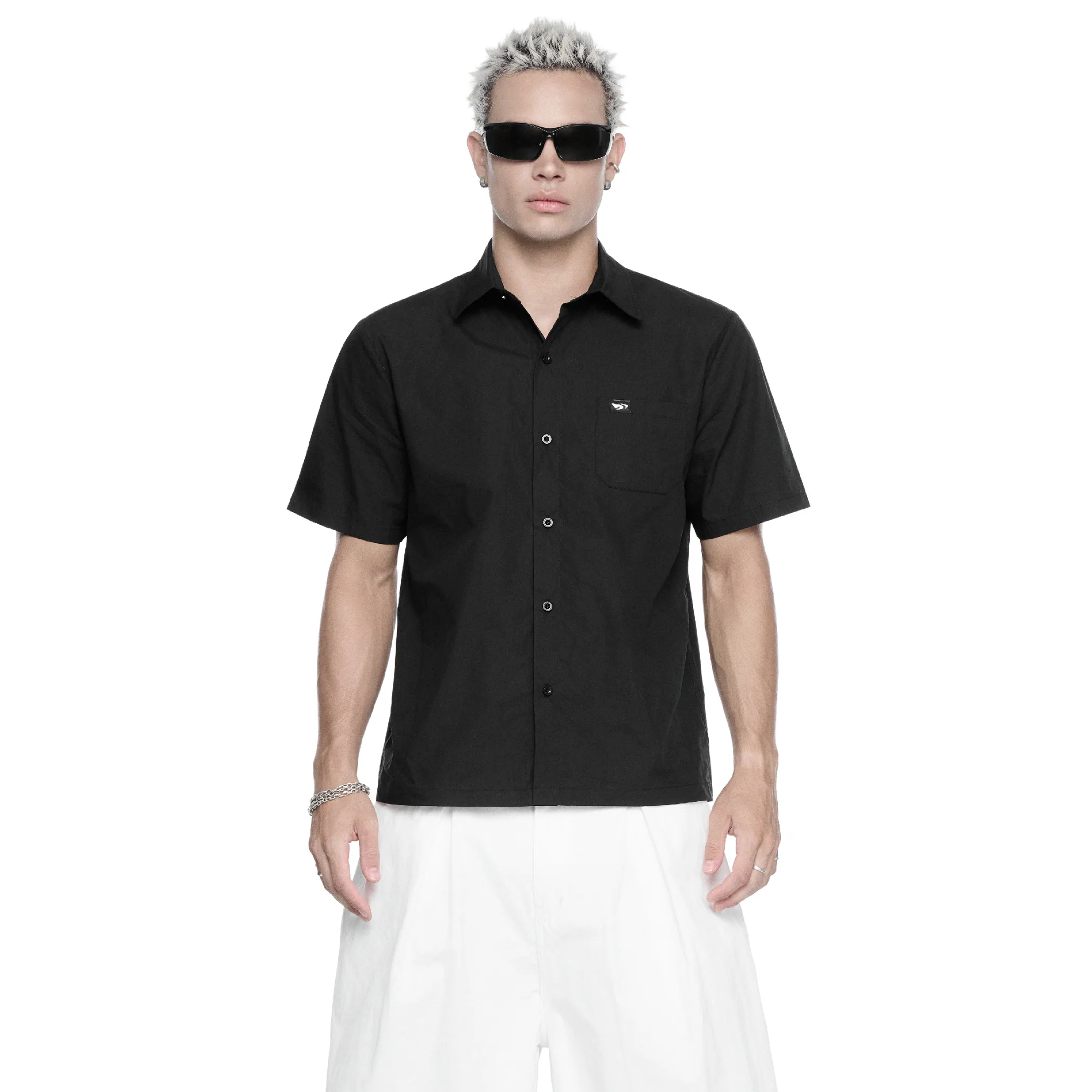 PUSH PUSH PP Nik Shirt 細格紋 短袖襯衫