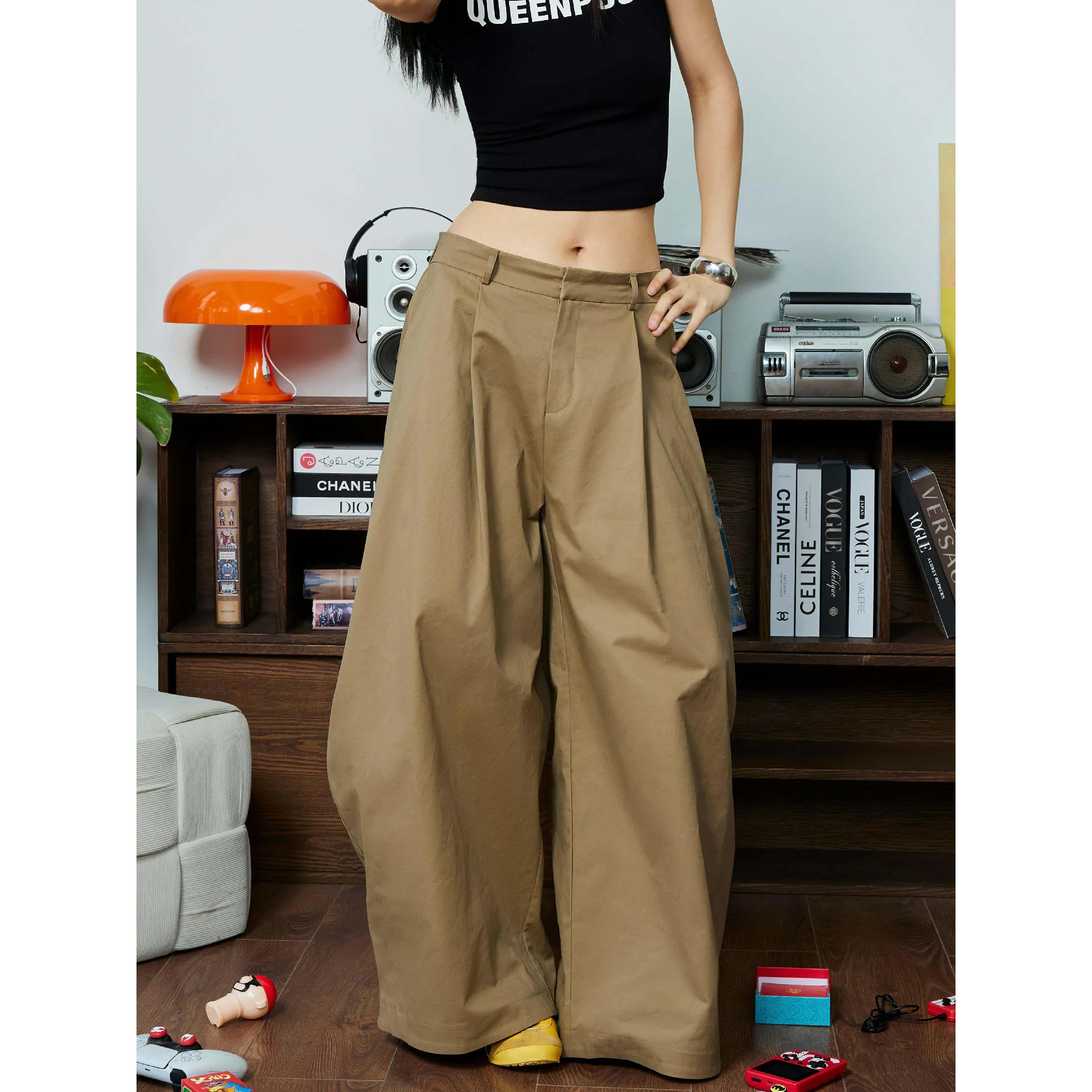 PUSH PUSH Khaki Pants 闊腿 卡其長褲