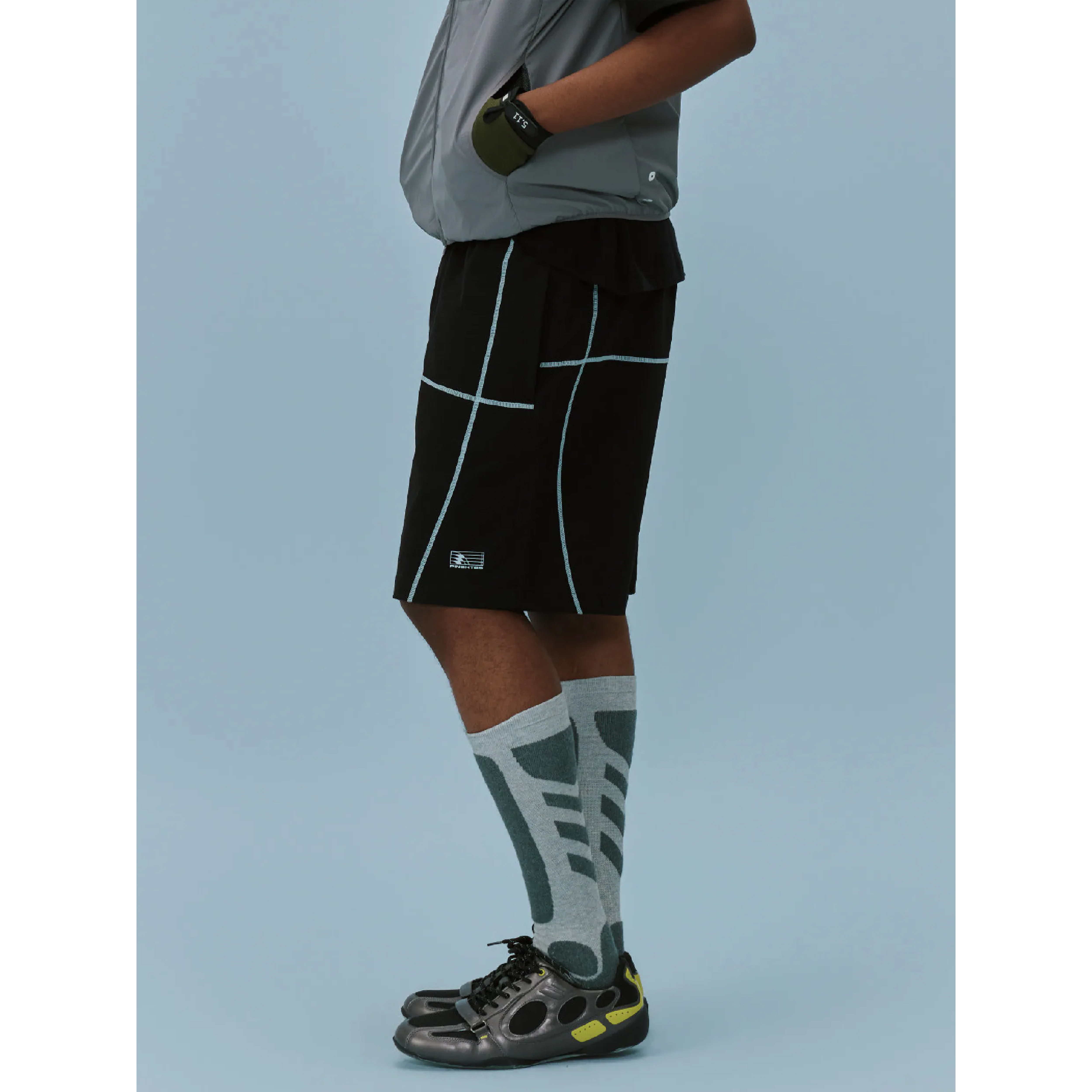 PIN SKTBS Color-Block Shorts 撞色明線 運動短褲 [P-P1526]