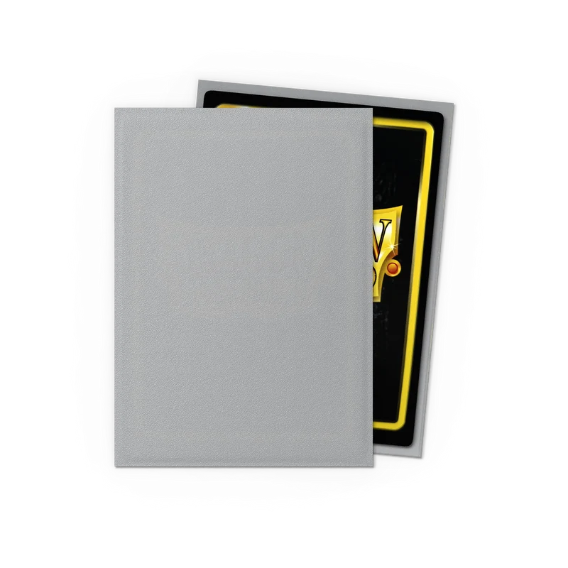 Dragon Shield 100 - Standard Deck Protector Sleeves - Matte Silver - AT-11008