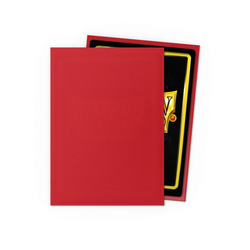 Dragon Shield 100 - Standard Deck Protector Sleeves - Matte Ruby - AT-11037