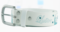 LUSIVE WORKSHOP 懷舊印花燙鑽皮帶