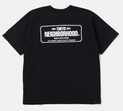 Neighborhood 大box logo短踢 黑2XL