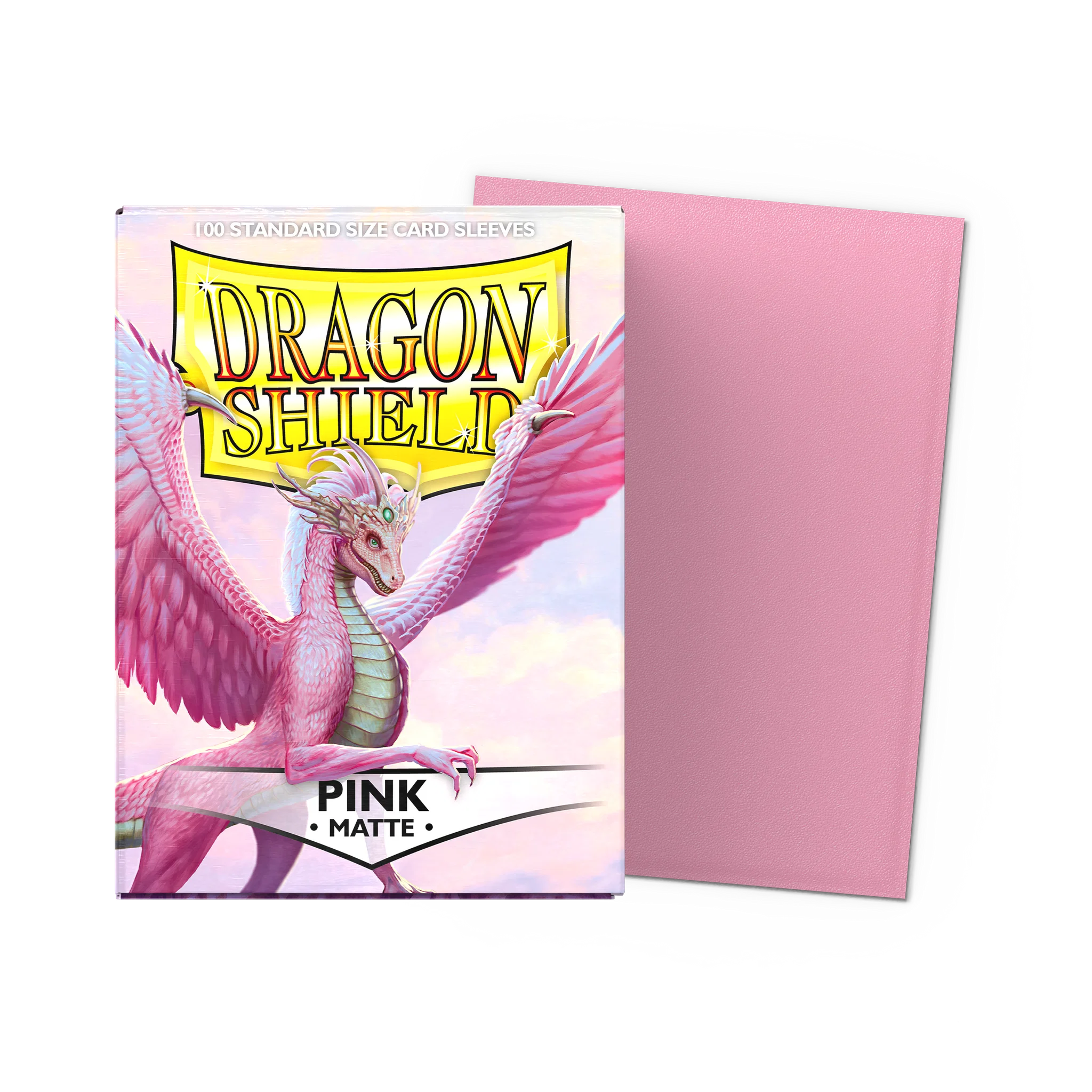 Dragon Shield 100 - Standard Deck Protector Sleeves - Matte Pink- AT-11012