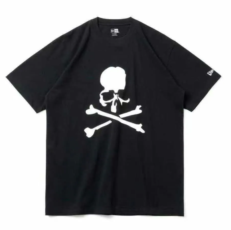 Mastermind x new era 大骷髏 短踢 黑XXL
