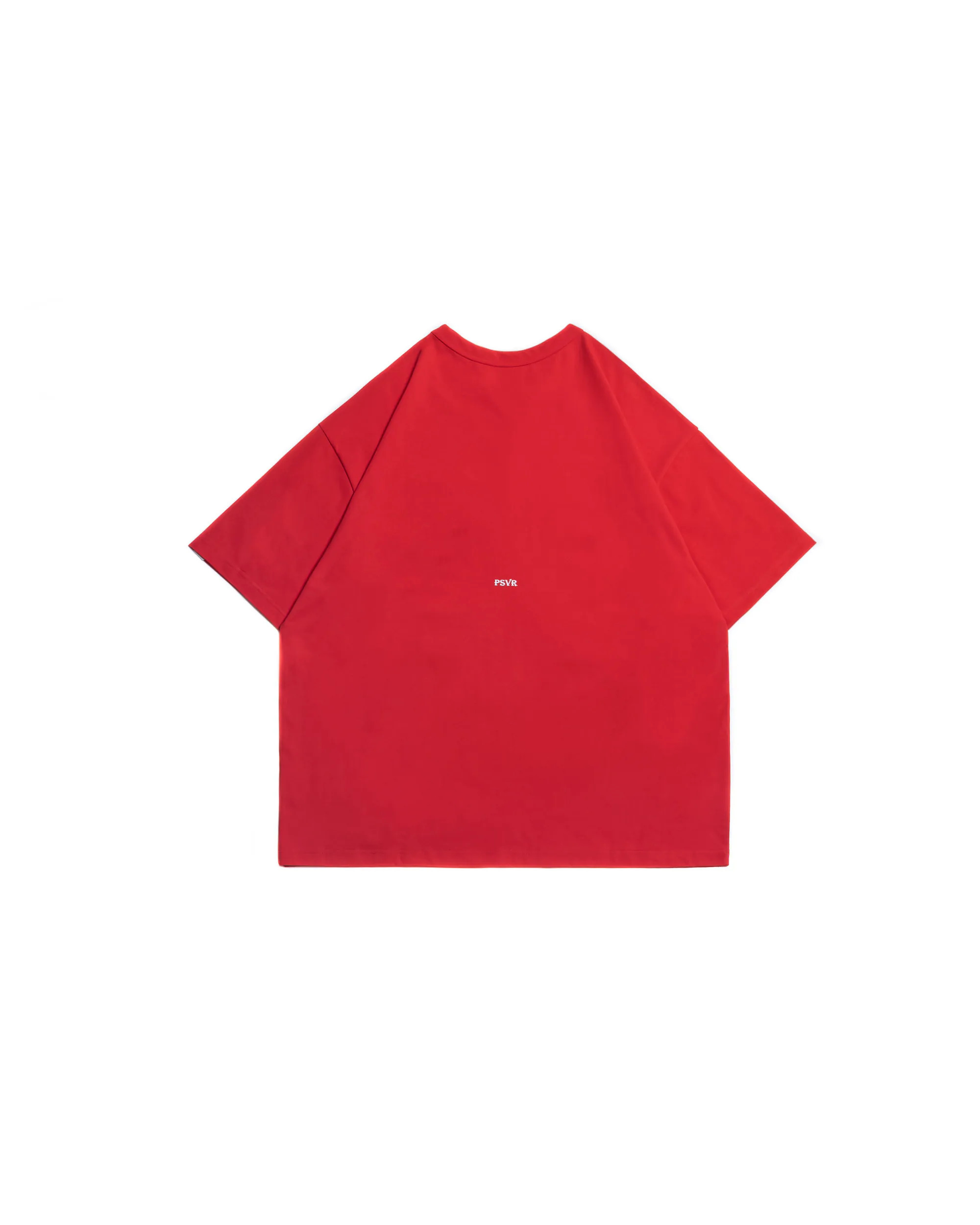 PERSEVERE TEXT-PRINT POCKET T-SHIRT - RED