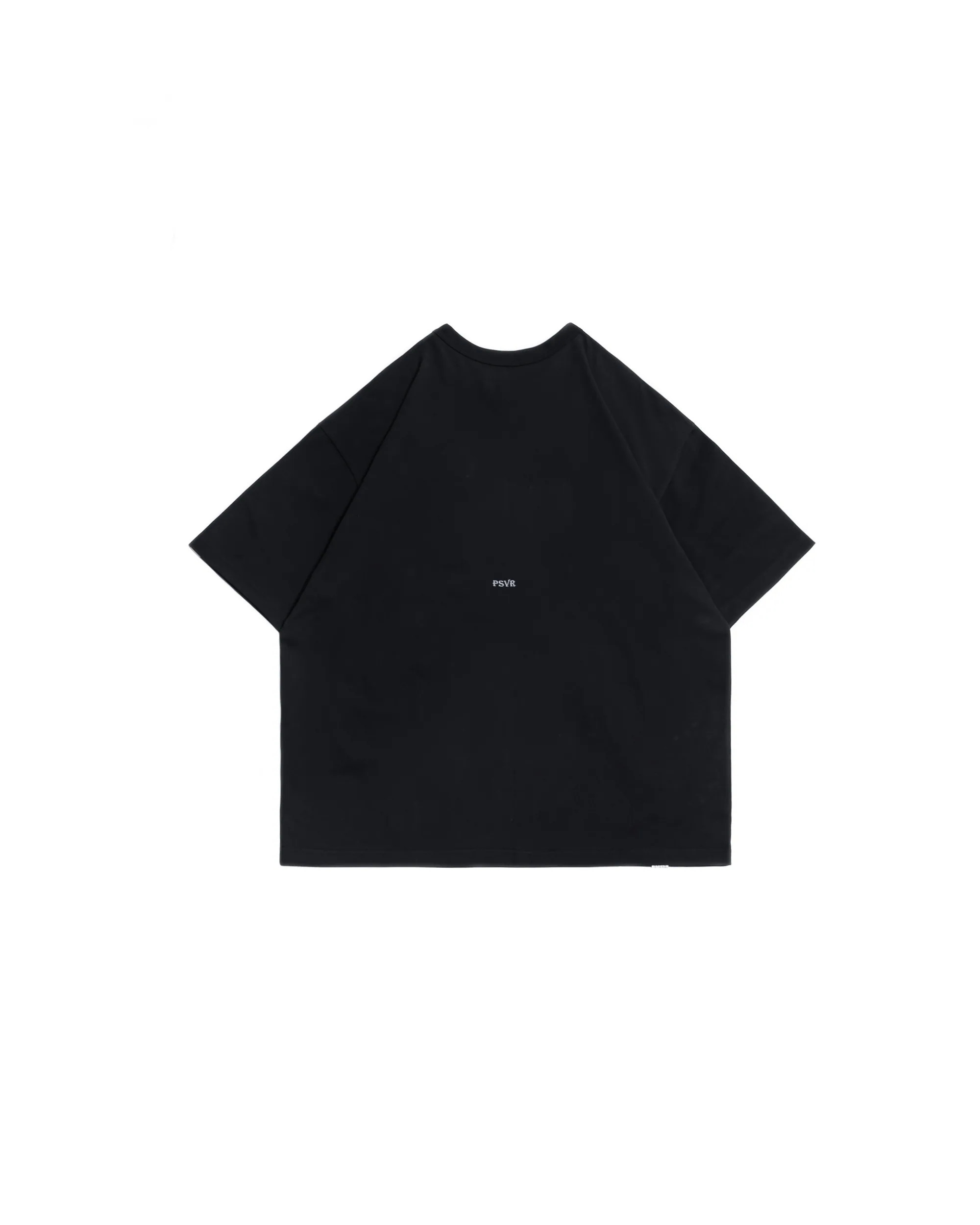 PERSEVERE TEXT-PRINT POCKET T-SHIRT - BLACK