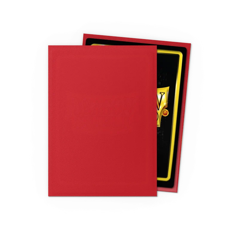 Dragon Shield 100 - Standard Deck Protector Sleeves - Matte Crimson - AT-11021