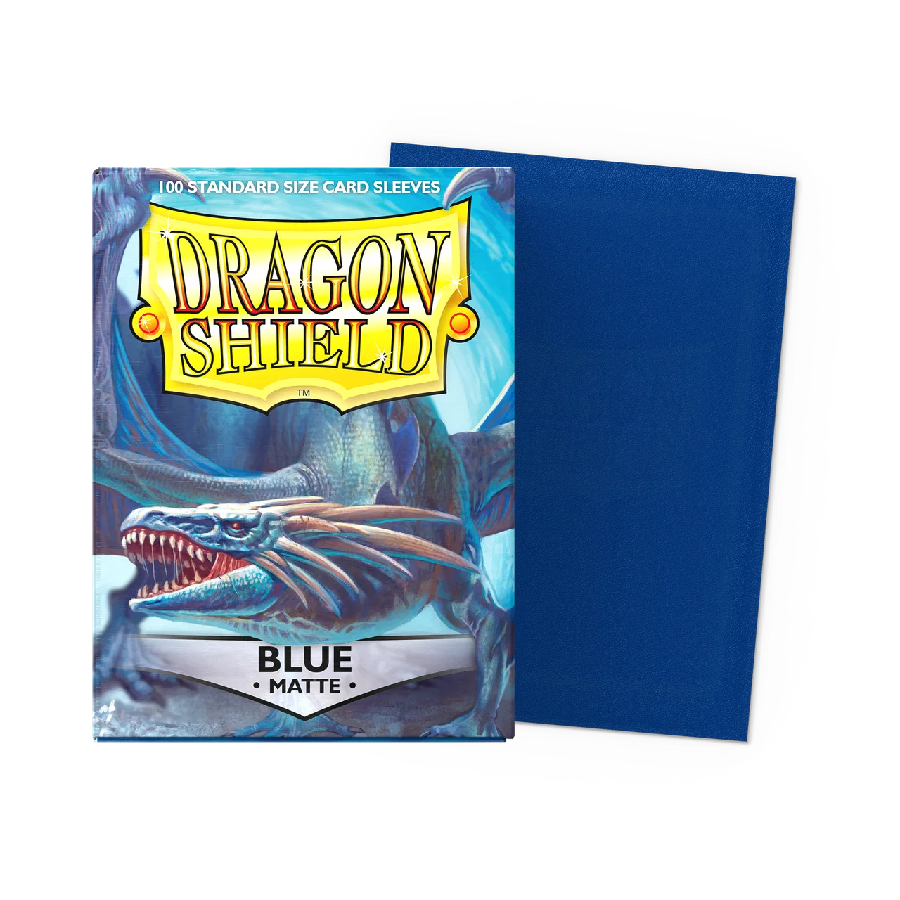 Dragon Shield 100 - Standard Deck Protector Sleeves - Matte Blue - AT-11003