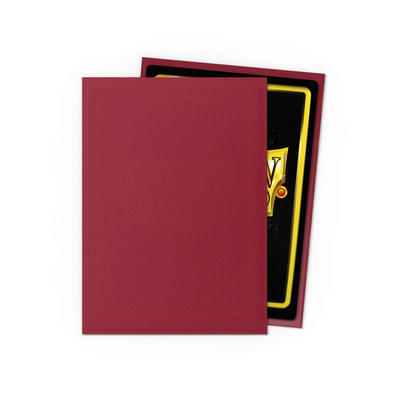 Dragon Shield 100 - Standard Deck Protector Sleeves - Matte Blood Red (Simurag) - AT-11050