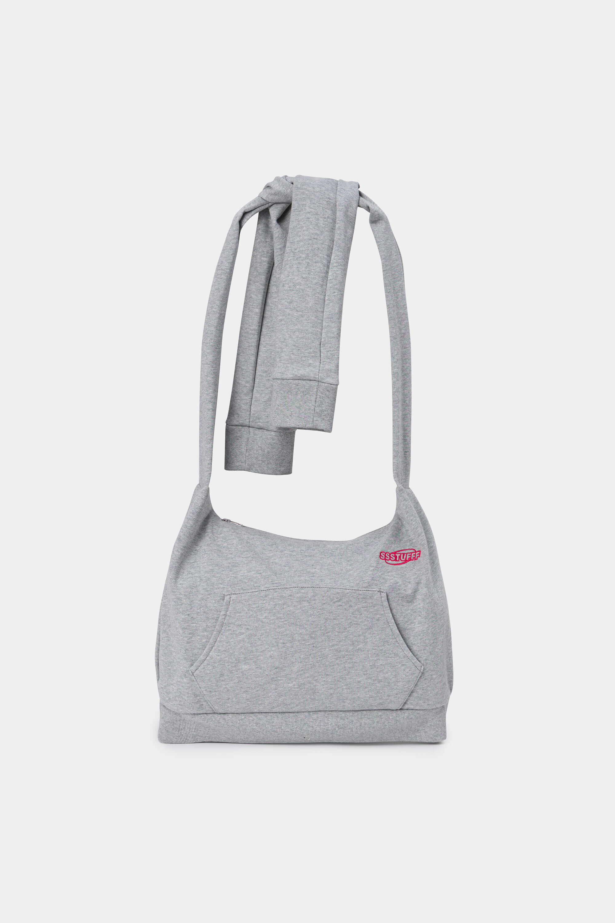 【Focus Store】現貨 SSSTUFFF Hoodie Bag "Grey" 帽T造型肩背包 灰色